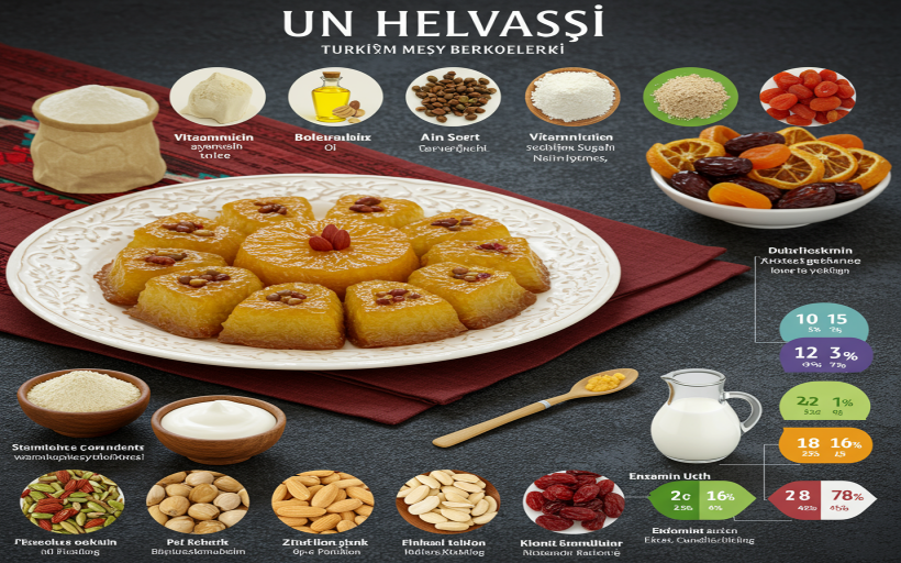 Bir tabak un helvası besin değerleri ve kalori miktarı nedir?